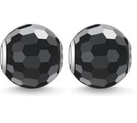 THOMAS SABO Damen Bead Obsidian facettiert Karma Beads 925 Sterling Silber K0003-023-11 (Packung mit 2)