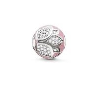 Thomas Sabo K0203-041-9 KARMA BEADS - Lotusblüte rosa - Silber - Emaille - Zirkonia pink