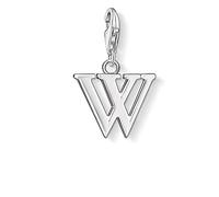 THOMAS SABO Damen Charm-Anhänger Buchstabe W 925 Sterlingsilber 0197-001-12
