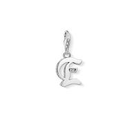 Thomas Sabo Damen-Charm-Anhänger E Buchstabe Silber Charm Club 925 Sterling Silber 1585-643-21