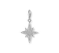 Thomas Sabo Charm-Anhänger 1540-051-14 Glitzerstern 925 Sterlingsilber Damen Weiß