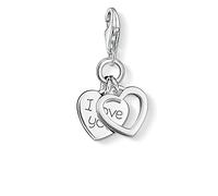 THOMAS SABO Damen Charm-Anhänger Herz I Love You Charm Club 925 Sterling Silber 0852-001-12
