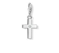 Thomas Sabo Damen Charm-Anhänger Kreuz Zirkonia Charm Club 925 Sterling Silber 0366-051-14