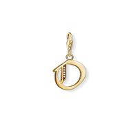 Thomas Sabo Damen-Charm-Anhänger N Buchstabe Gold Charm Club 925 Sterling Silber 1620-414-39