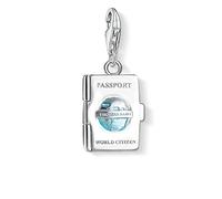 Thomas Sabo Damen Charm-Anhänger Passport Charm Club 925 Sterling Silber 1233-007-17