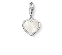 Thomas Sabo Damen Charm-Anhänger Perlmutt Herz 925 Sterling Silber 0920-029-14