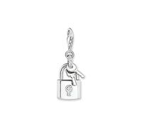 Thomas Sabo Charm-Anhänger - Schloss 1875-051-14 - Sterling Silber - Zirkonia - weiß