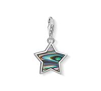 Thomas Sabo Damen Charm-Anhänger Stern Abalone Perlmutt türkis Charm Club 925 Sterling Silber 1533-509-7