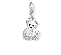THOMAS SABO Damen Charm-Anhänger Teddybär Charm Club 925 Sterling Silber 1119-041-14