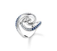 THOMAS SABO Damen-Damenring 925er Silber Spinell 54, Silber 32020346
