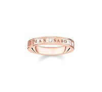 THOMAS SABO Damen-Damenring 925er Silber Zirkonia 54, Roségold 32023629