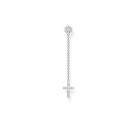 THOMAS SABO Damen Einzel Ohrring Kreuz Zirkonia 925 Sterlingsilber H2239-051-14