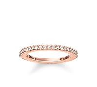 THOMAS SABO Damen Eternityring Pavé 925er Sterlingsilber; 750er Roségold Vergoldung TR1980-416-14