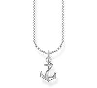 Thomas Sabo Damen Halskette Anker 925 Sterlingsilber, 38-45 cm Länge