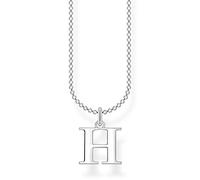 Thomas Sabo Damen Halskette Buchstabe H silber 925 Sterlingsilber, 38-45 cm Länge