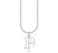 Thomas Sabo Damen Halskette Buchstabe P silber 925 Sterlingsilber, 38-45 cm Länge