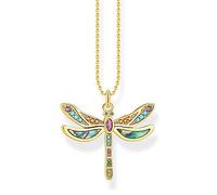 Thomas Sabo Damen Halskette Libelle gold 925 Sterlingsilber, 38-42 cm Länge