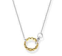 Thomas Sabo Kette Sterling Silver Vergoldet Geschwärzt Zirkonia Länge 45 Cm Ke1988-849-7