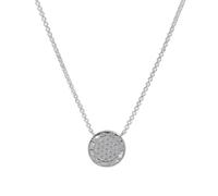 Thomas Sabo Damen Halskette mit rundem Anhänger 925er Sterlingsilber mit Zirkonia, Größe: ca. 40cm - 45cm, SCKE150148