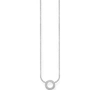 Thomas Sabo Damen Halskette mit Zirkonia Ring 45cm Silber SCKE150207