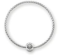 Thomas Sabo Damen Herren-Armband Karma Beads 925 Sterling Silber KA0001-001-12- , Länge -L20 - Silber