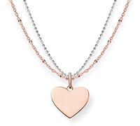 Thomas Sabo Damen Kette Love Bridge Herz Roségold 925 Sterling Silber LBKE0004-415-12-L45v