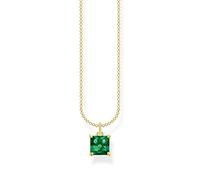 Thomas Sabo KE2156-472-6-L45V - Kette - Sterling Silber verg. Gelbgold + Glas-Keramik Stein - elegant - 45 cm