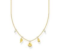 Thomas Sabo Kette KE2158-414-14-L45V Maritim Sterling Silber - vergoldet Gelbgold - Zirkonia - 45 cm verstellbar