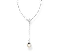 Thomas Sabo Schmuck KE1986-167-14-L45v Damen-Halskette Perle mit Stern Silber