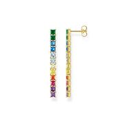 Thomas Sabo H2249-996-7 - Ohrringe - Sterling Silber verg. Gelbgold + Zirkonia - Rainbow - Regenbogen