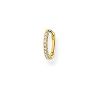 Thomas Sabo Creole-Ohrring Charming Collection CR659-414-14 Silber/Gelbgold Zirkonia Klar 1 Stück