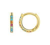 Thomas Sabo Charming Collection - CR658-488-7 - 1 Stück - Creole - Ohrring - Silber - Gelbgold - Zirkonia - Bunt