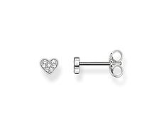 Thomas Sabo Damen Ohrringe Ohrstecker Herz Diamant Pavé 925 Sterling Silber D_H0003-725-14