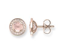 THOMAS SABO Paar Ohrstecker »H1858-417-9«, mit Zirkonia und Rosenquarz, rosa