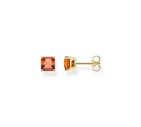 Thomas Sabo H2174-472-8 - Ohrstecker - Sterling Silber verg. Gelbgold + Glas-Keramik Stein - Orange 6 x 6 mm