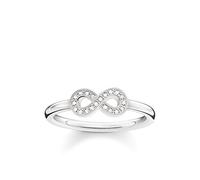 THOMAS SABO Damen-Ring 925 Silber Diamant (0.05 ct) weiß Gr. 56 (17.8) - D_TR0001-725-14-56