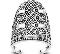 Thomas Sabo Damen-Ring 925 Silber Zirkonia weiß Gr. 46 (14.6) - TR2094-643-14-46