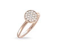 THOMAS SABO Damen-Ring 925 Sterling Silber 750 rosegold vergoldet Zirkonia weiß Gr. 56 (17.8) TR2050-416-14-56
