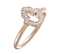 THOMAS SABO Damen-Ring 925 Sterling Silber 750 rosegold vergoldet Zirkonia weiß Gr. 56 (17.8) TR2076-416-14-56