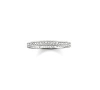 THOMAS SABO Damen Ring 925er Sterlingsilber Eternityring Pavé, TR1983-051-14-50