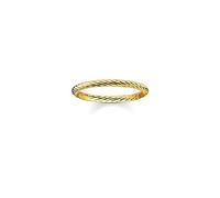 Thomas Sabo Schmuck TR2121-413-12 Ring für Damen goldfarben gekordelt, 54/17,2