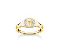 Thomas Sabo Ring Schloss gold weiß TR2372-414-14-56