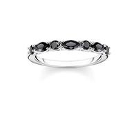 THOMAS SABO Damen Ring Schwarze Steine Silber 925 Sterlingsilber TR2341-051-11