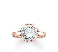 Thomas Sabo Damen-Ring Silber vergoldet Zirkonia weiß Gr. 56 (17.8) - TR2036-416-14-56