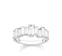 Thomas Sabo Damen-Ring Weiße Steine Baguette-Schliff 925 Sterlingsilber TR2269-051-14-54