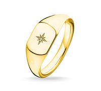 Thomas Sabo Damen-Siegelringe 925 Sterlingsilber zirkonia '- Ringgröße 54 D_TR0038-924-14-54