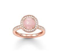 THOMAS SABO Damen Solitärring Light of Luna Rosa 925Er Sterlingsilber; 750Er Roségold Vergoldung TR1971-417-9