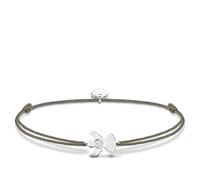 Thomas Sabo Damen Stoffarmband Grün Little Secret Engel 925 Sterling Silber LS037-401-5-L20v