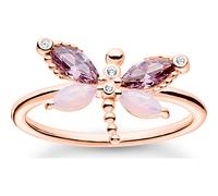 Thomas Sabo Charming Ring - TR2349-321-7-52 - Sterling Silber - verg. Roségold + Glas-Keramik Stein + Zirkonia - Gr. 52
