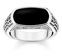 Thomas Sabo TR2429-507-11-52 Ring - Silber geschw. + Achat - schwarz - Gr. 52